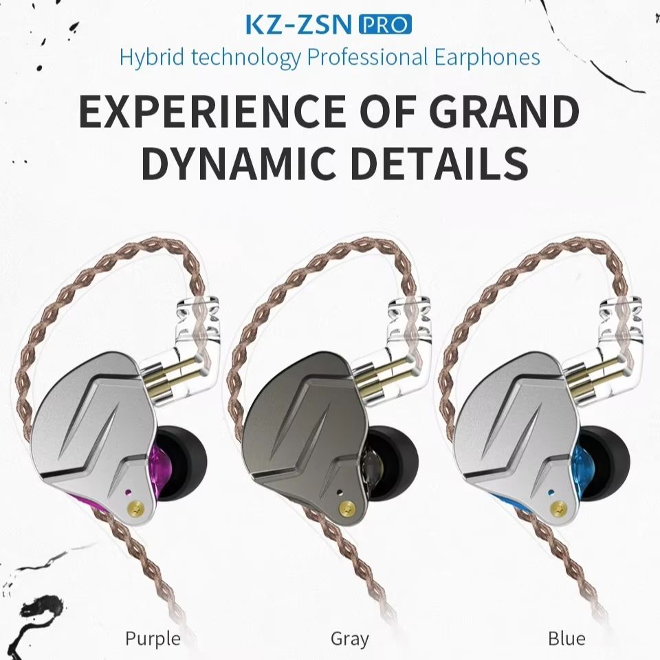 Noise Cancelling Headphone - KZ ZSN Pro In Ear Earphones
