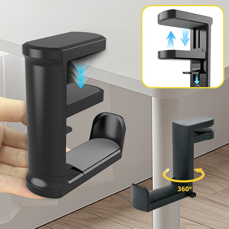 No Punch Table Clip Hook Earph - Headphone Stand Desk ulasan dan harga