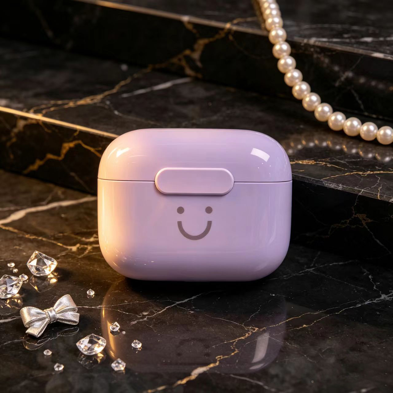 Cute Smiley Face TWS Wireless  - Bluetooth Headset On Ear ulasan dan harga