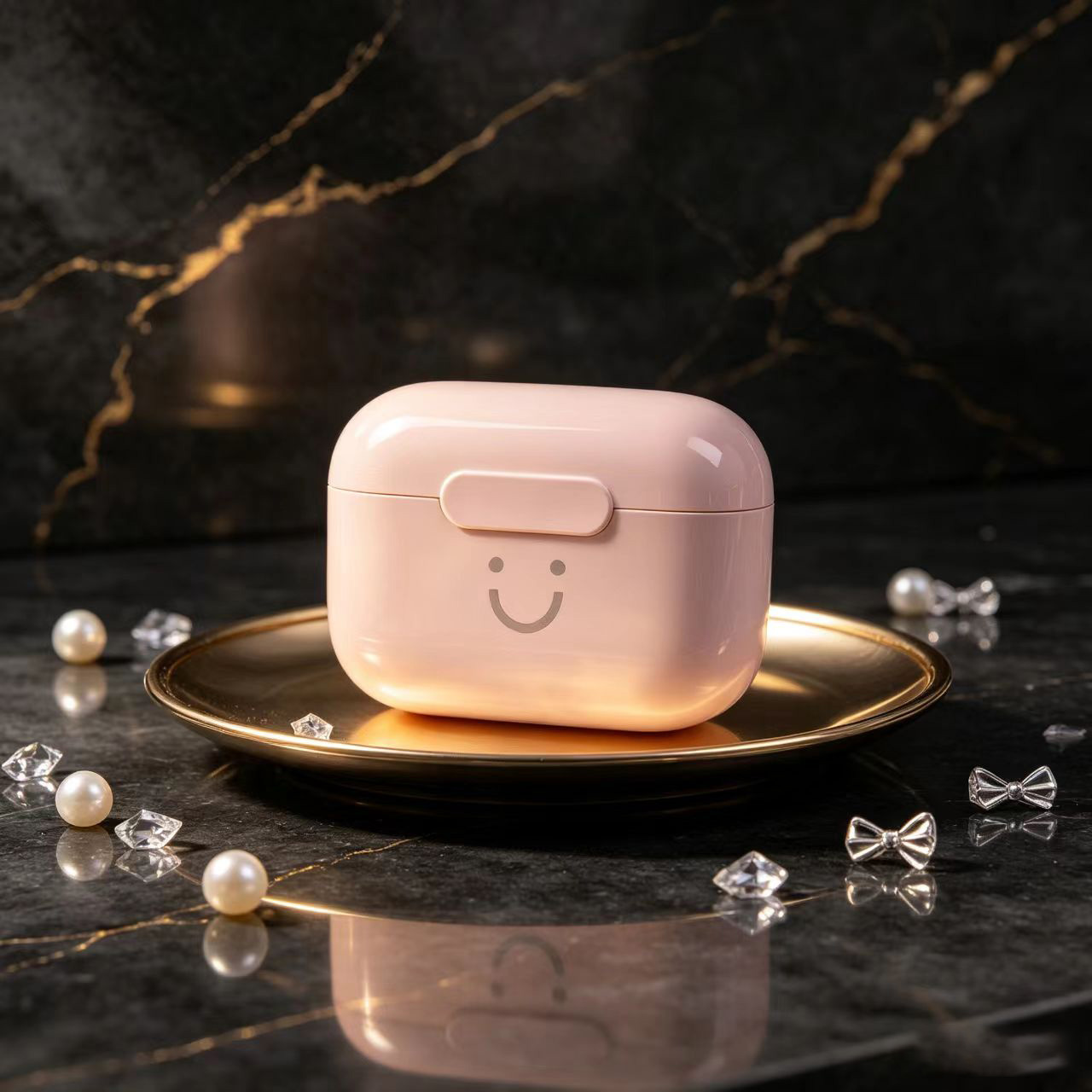 Cute Smiley Face TWS Wireless  - Bluetooth Headset On Ear ulasan dan harga