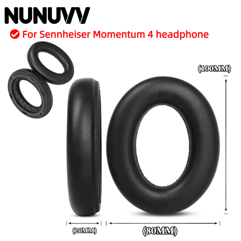 NUNUVV Ear pads With plastic b - Sennheiser Headphone Momentum 4 ulasan dan harga