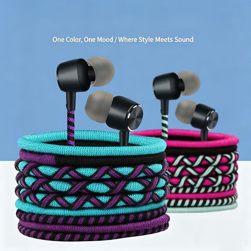 Braided Wired Earphone 3.5mm I - Wired Earphone Mic ulasan dan harga