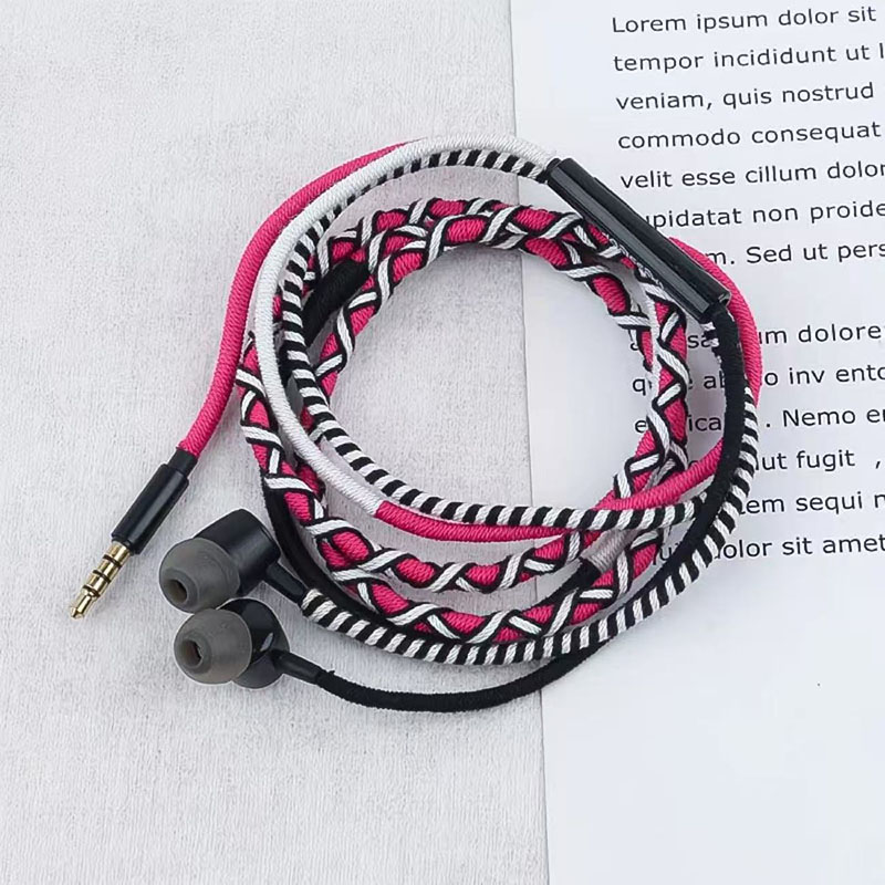 Braided Wired Earphone 3.5mm I - Wired Earphone Mic ulasan dan harga
